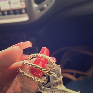David Yurman 3 ring set new with tags attached